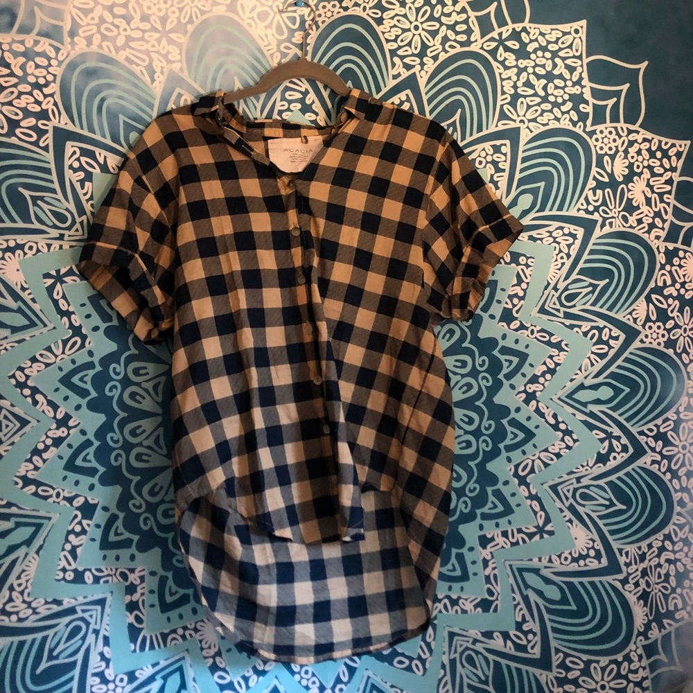 SOLD 💐 ACACIA • Blue Check Kipu